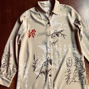 🔥Beautiful Asian Inspired Blouse Size Small